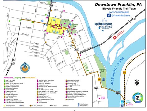 map of franklin pa